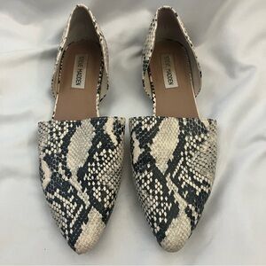 Steve Madden Talent Snakeskin Print Flats size 9